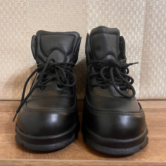 Red Wing Shoes Mens 9.5 3E Black Steel Toe Boots - Picture 2 of 12